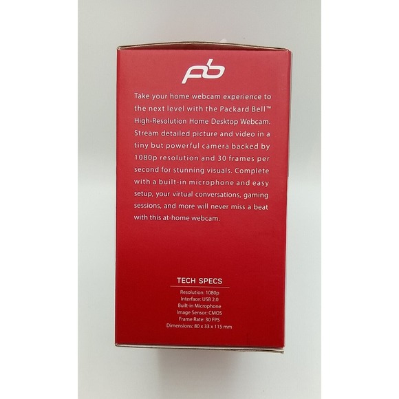 Packard Bell High Resoultion 1080P Web Cam for Desktop - Picture 3 of 4